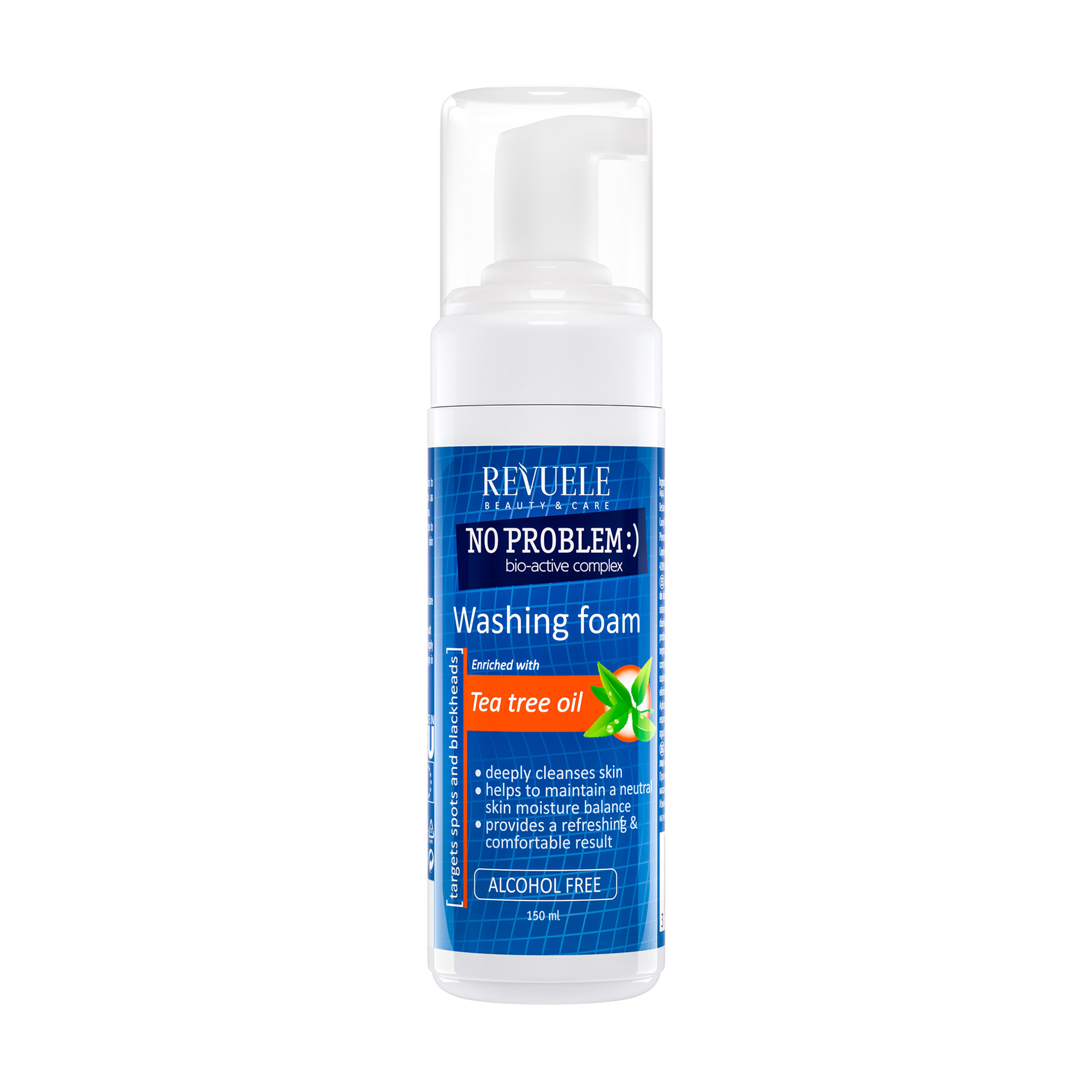 Пінка для вмивання Revuele Revuele No Problem Washing Foam With Tea Tree Oil з олією чайного дерева, 150 мл